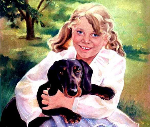 Kind mit Hund