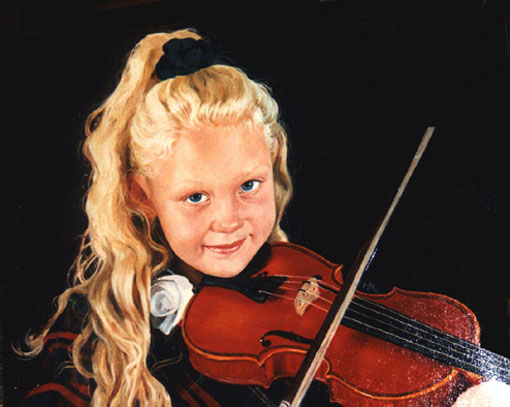 Mädchen mit Geige